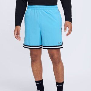 NWT Nike DNA Men's Dri-FIT 6" UV Woven Basketball Shorts Black/Baltic Blue